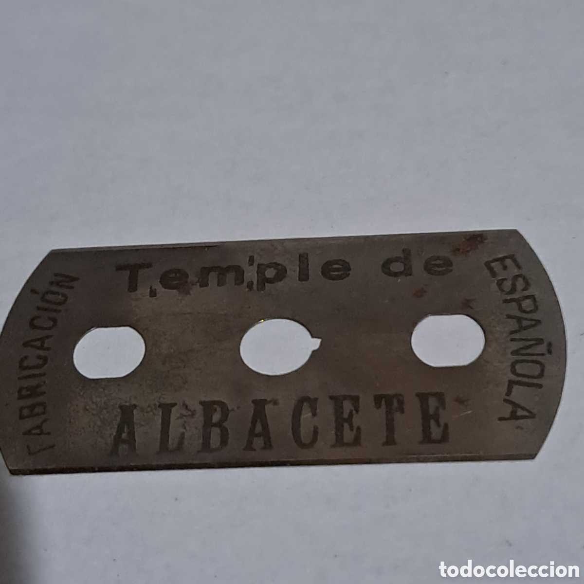 Antig&uuml;edades: TEMPLE DE ALBACETE, HOJA DE AFEITAR - Foto 4