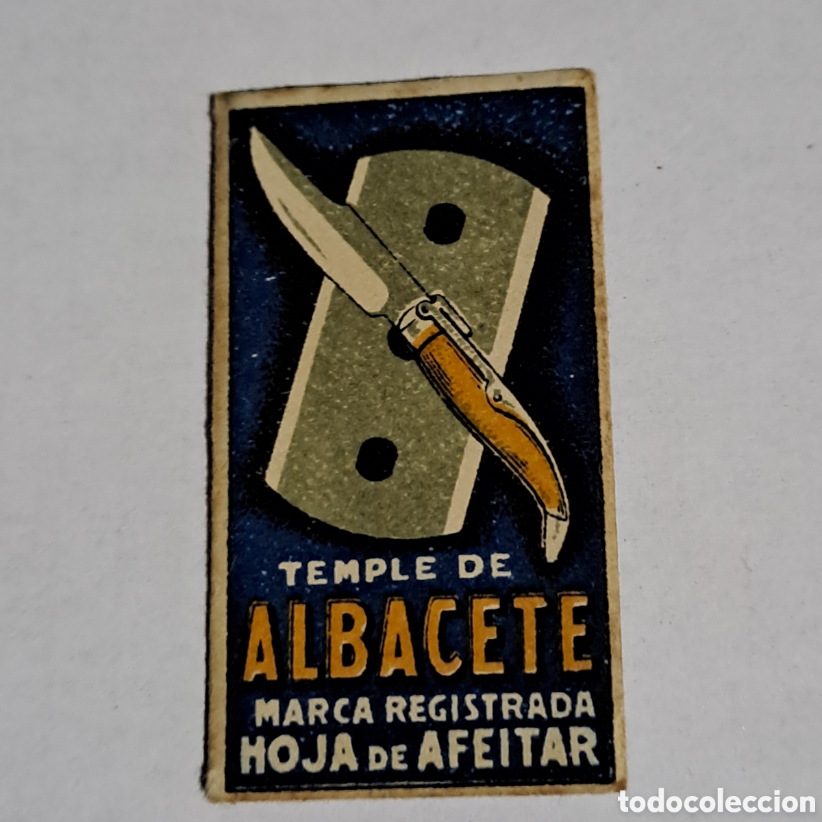 Antig&uuml;edades: TEMPLE DE ALBACETE, HOJA DE AFEITAR - Foto 1