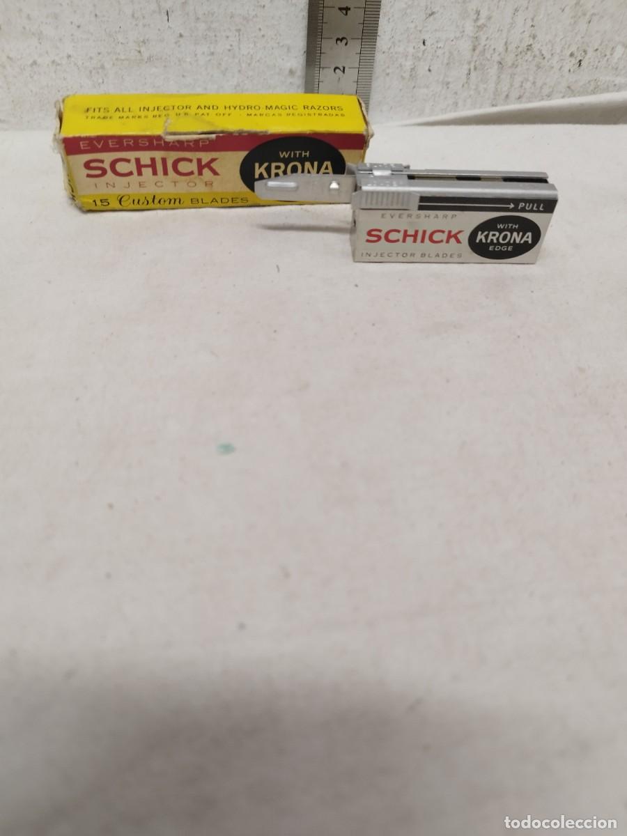 Antig&uuml;edades: Antiguo inyector de hojas de afeitar, Schick With Krona Edge. - Foto 1