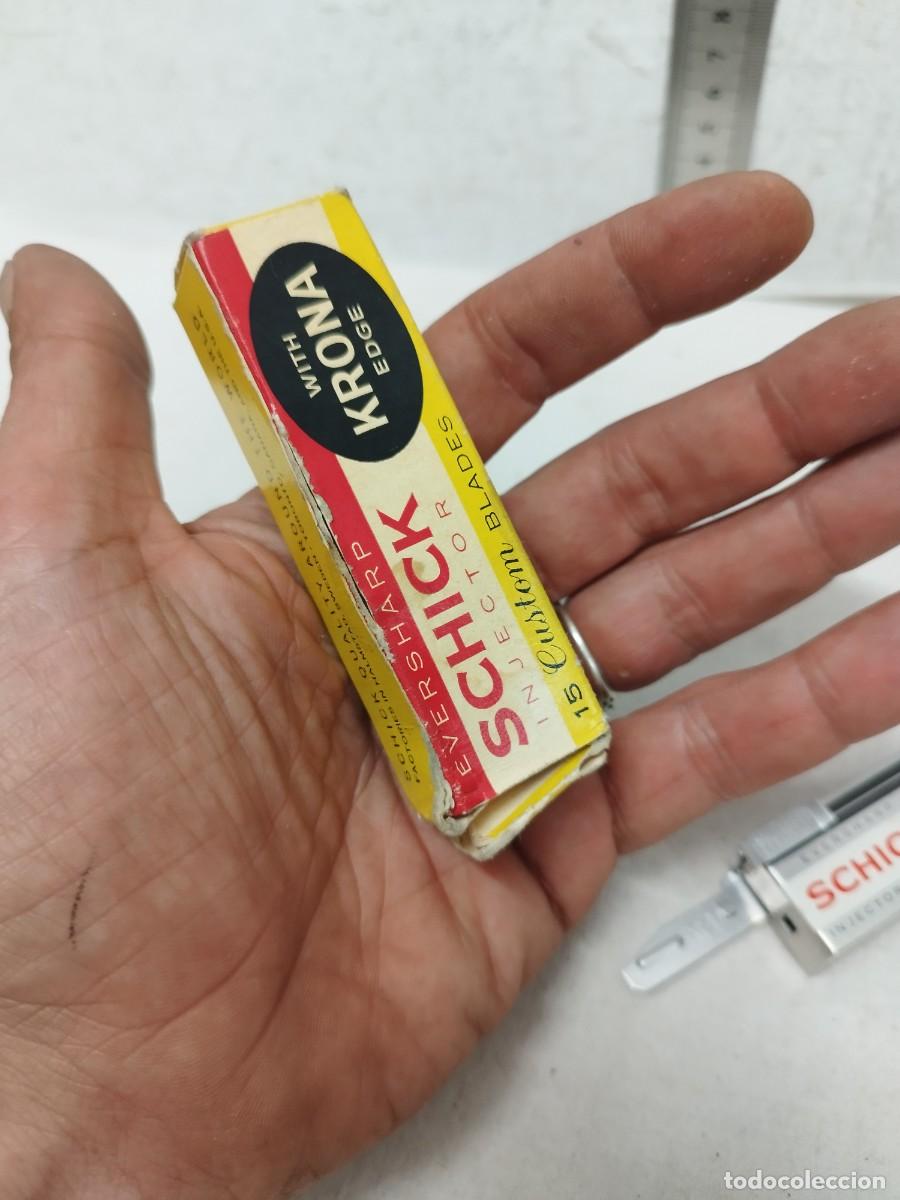 Antig&uuml;edades: Antiguo inyector de hojas de afeitar, Schick With Krona Edge. - Foto 7