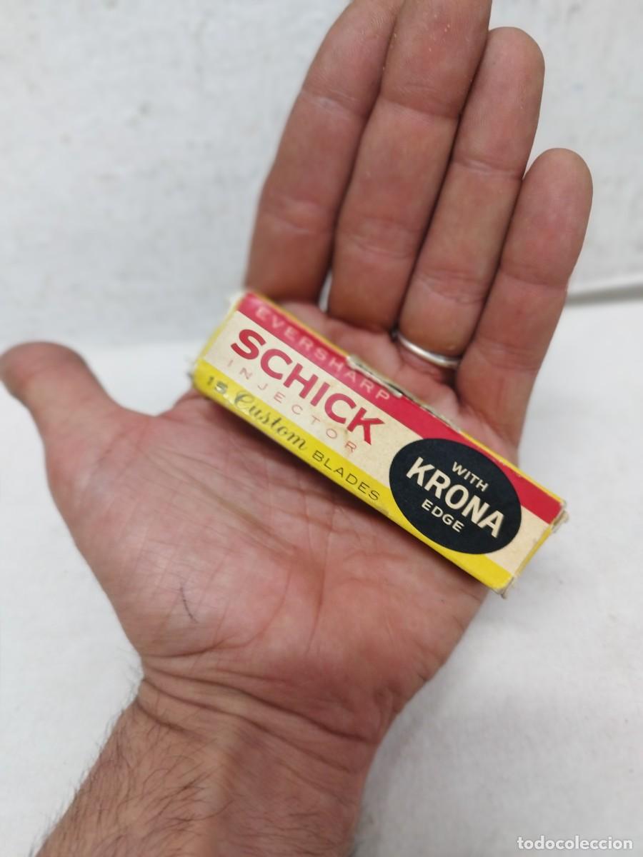 Antig&uuml;edades: Antiguo inyector de hojas de afeitar, Schick With Krona Edge. - Foto 8