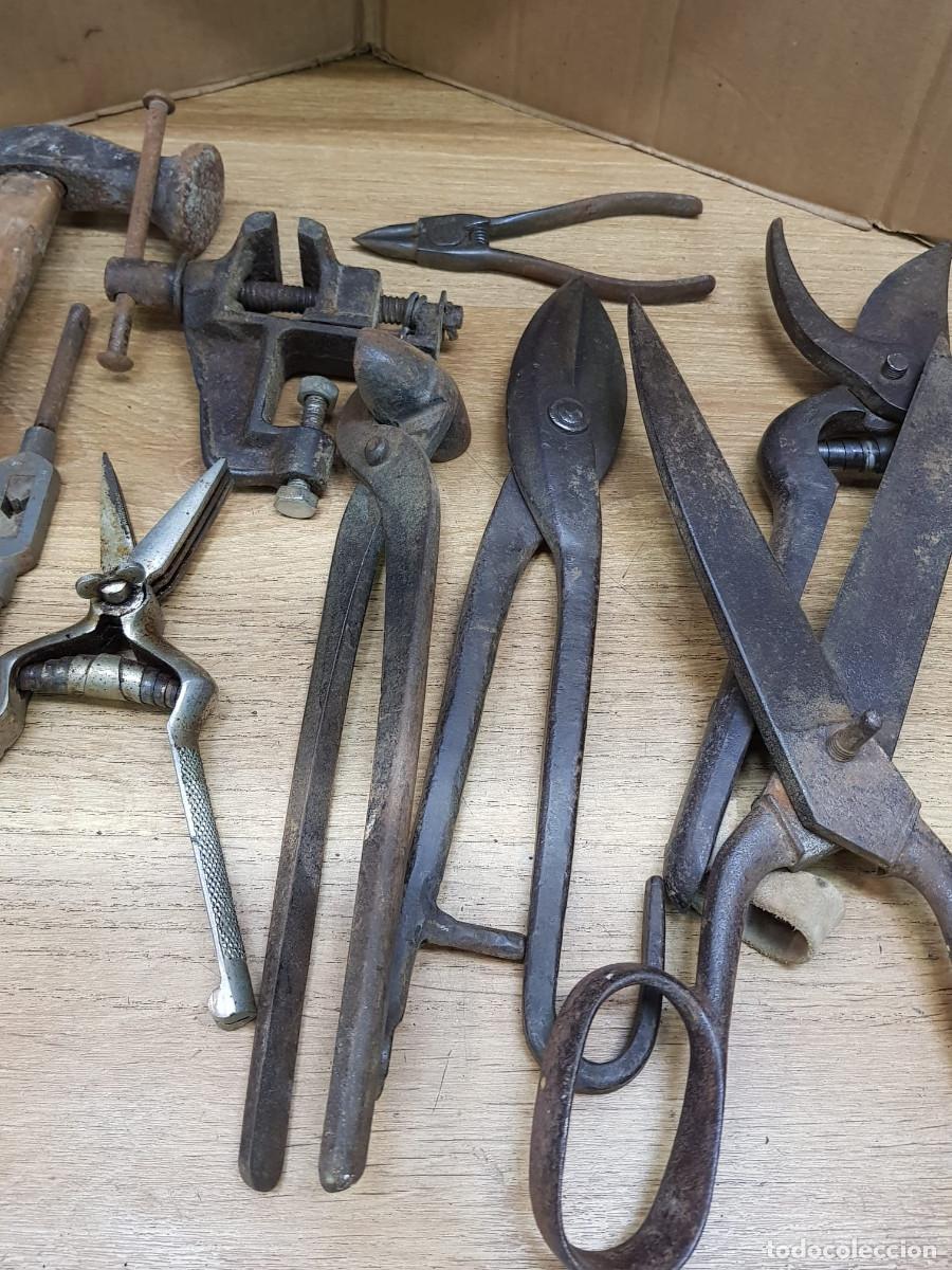 Antig&uuml;edades: LOTE DE 11 HERRAMIENTAS - Foto 7
