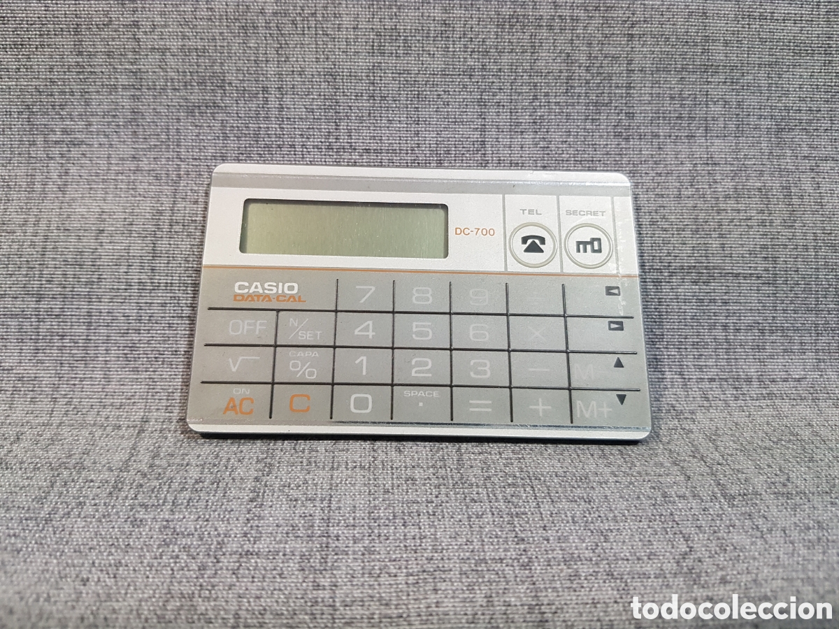 Antig&uuml;edades: CASIO DC-700 GY CALCULADORA. FUNCIONA - Foto 1