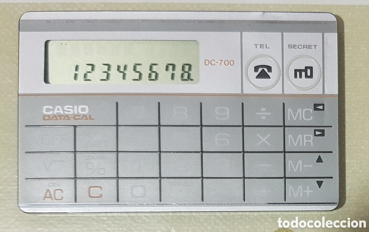 Antig&uuml;edades: CASIO DC-700 GY CALCULADORA. FUNCIONA - Foto 4