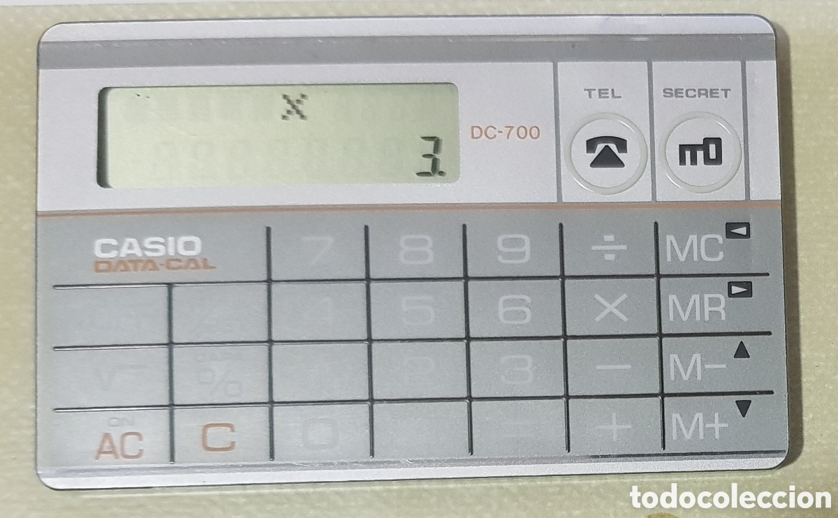 Antig&uuml;edades: CASIO DC-700 GY CALCULADORA. FUNCIONA - Foto 3