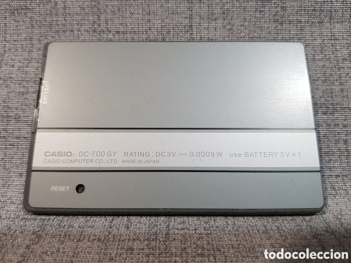 Antig&uuml;edades: CASIO DC-700 GY CALCULADORA. FUNCIONA - Foto 5