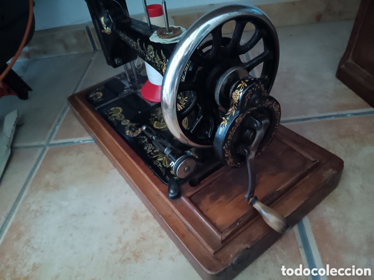 Antig&uuml;edades: M&Aacute;QUINA COSER SINGER 48K de 1900 - Foto 3