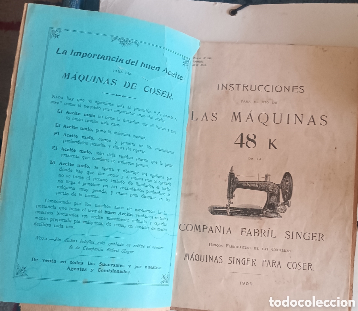 Antig&uuml;edades: M&Aacute;QUINA COSER SINGER 48K de 1900 - Foto 7