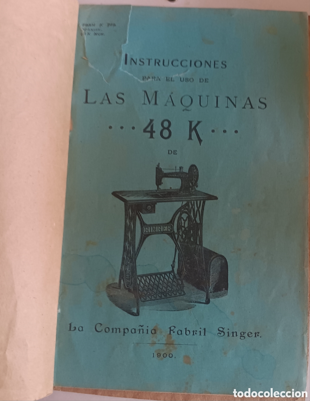 Antig&uuml;edades: M&Aacute;QUINA COSER SINGER 48K de 1900 - Foto 9