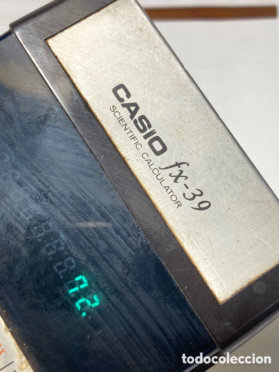 Antig&uuml;edades: Calculadora CASIO fx-39 Vintage funci&oacute;na /CL02 - Foto 3