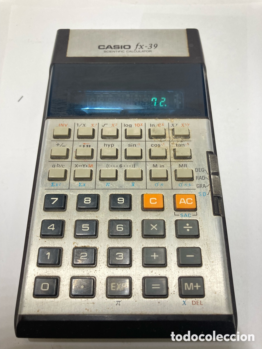 Antig&uuml;edades: Calculadora CASIO fx-39 Vintage funci&oacute;na /CL02 - Foto 1