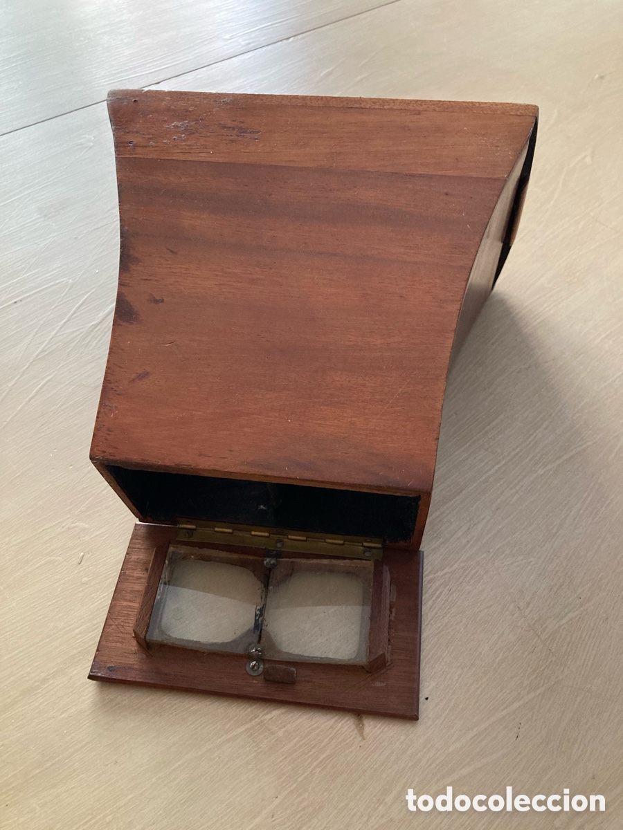 Antig&uuml;edades: Visor estereost&oacute;pico de madera - Foto 1