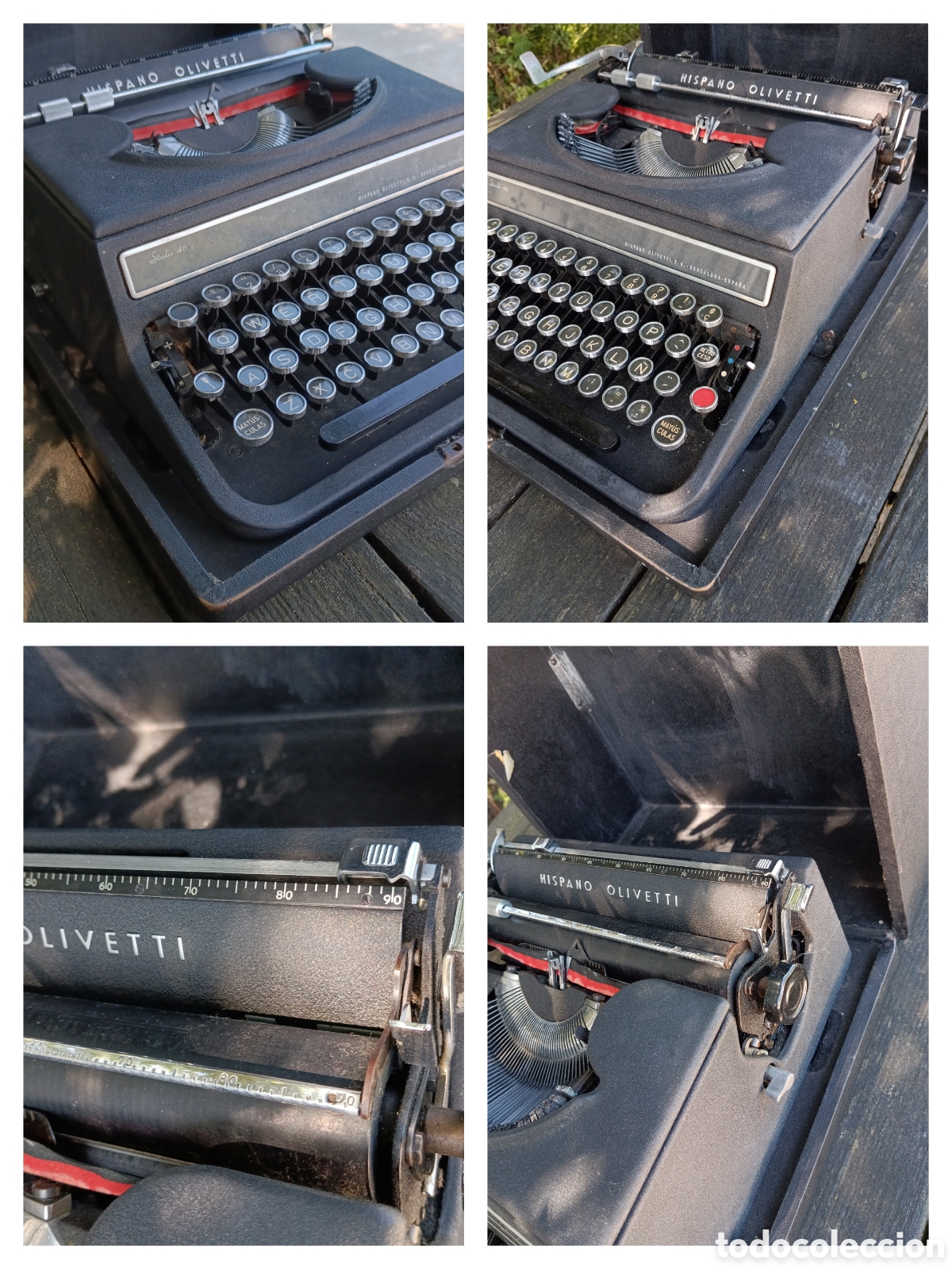 Antig&uuml;edades: HISPANO OLIVETTI STUDIO 46 M&Aacute;QUINA ESCRIBIR ANTIGUA. - Foto 4