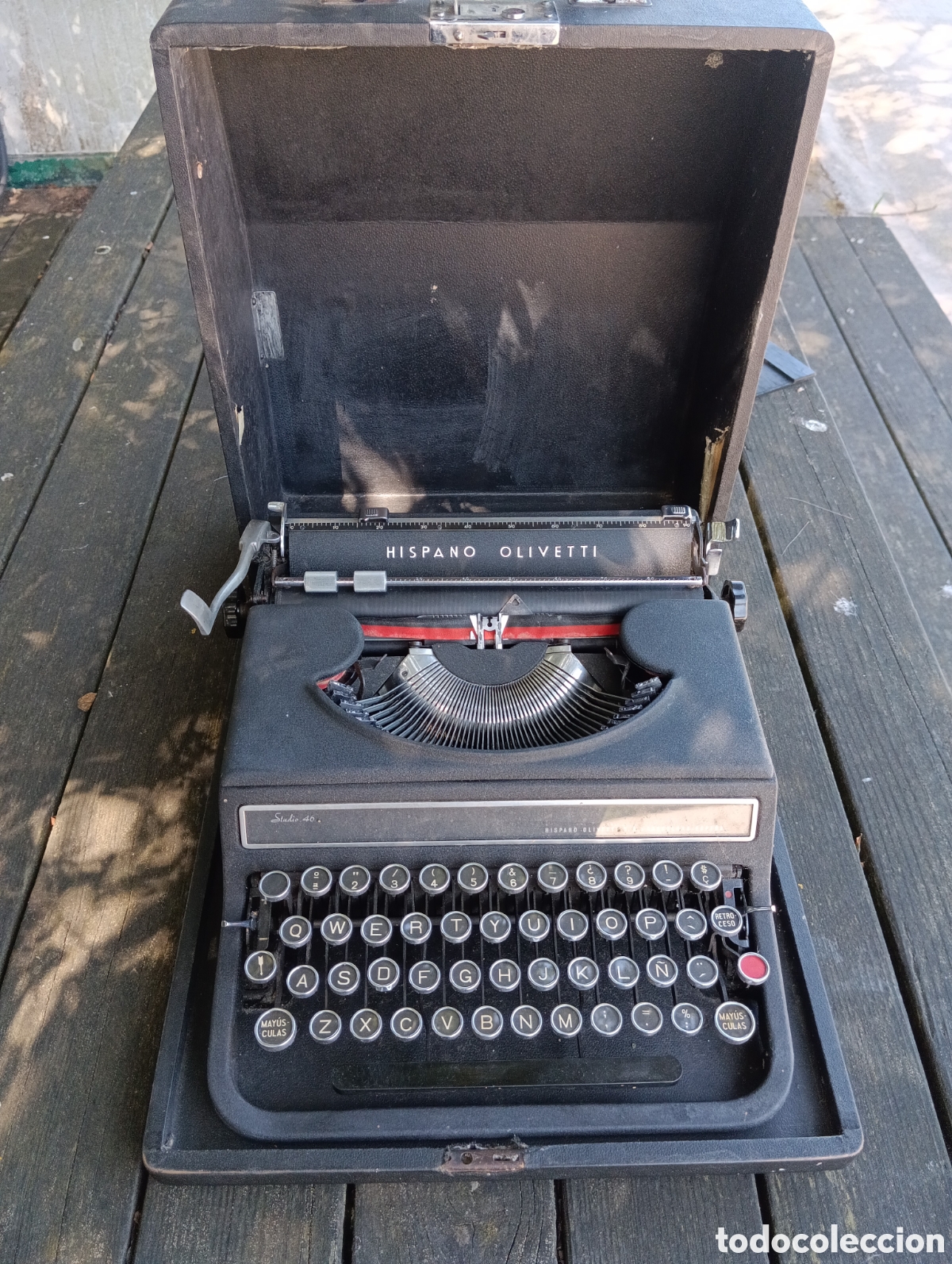Antig&uuml;edades: HISPANO OLIVETTI STUDIO 46 M&Aacute;QUINA ESCRIBIR ANTIGUA. - Foto 8