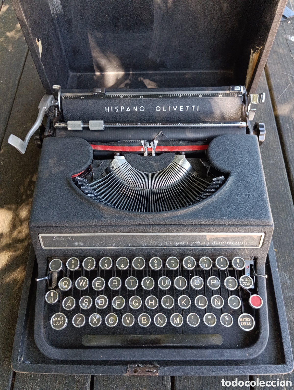 Antig&uuml;edades: HISPANO OLIVETTI STUDIO 46 M&Aacute;QUINA ESCRIBIR ANTIGUA. - Foto 1