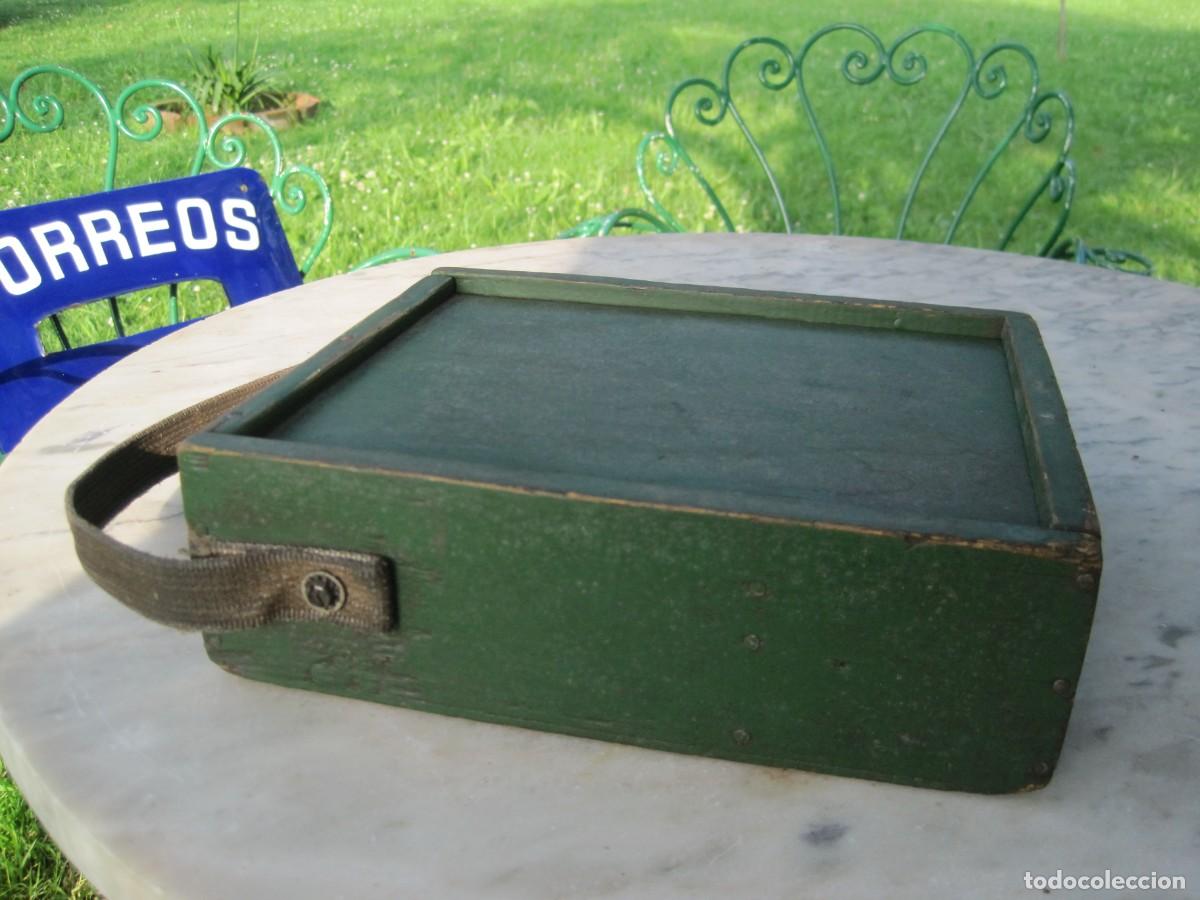 Antig&uuml;edades: CAJA DE MADERA CON COMPARTIMENTOS - CON ASA - HERRAMIENTAS - OFICIO - Foto 3