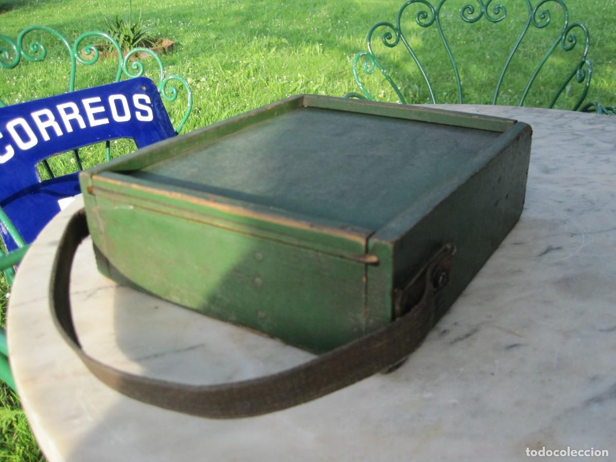 Antig&uuml;edades: CAJA DE MADERA CON COMPARTIMENTOS - CON ASA - HERRAMIENTAS - OFICIO - Foto 4