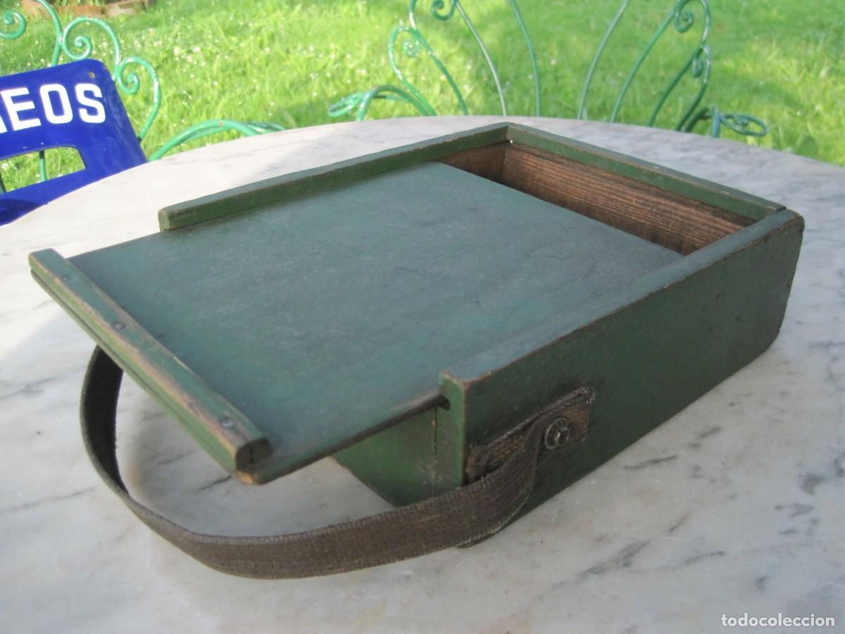 Antig&uuml;edades: CAJA DE MADERA CON COMPARTIMENTOS - CON ASA - HERRAMIENTAS - OFICIO - Foto 5