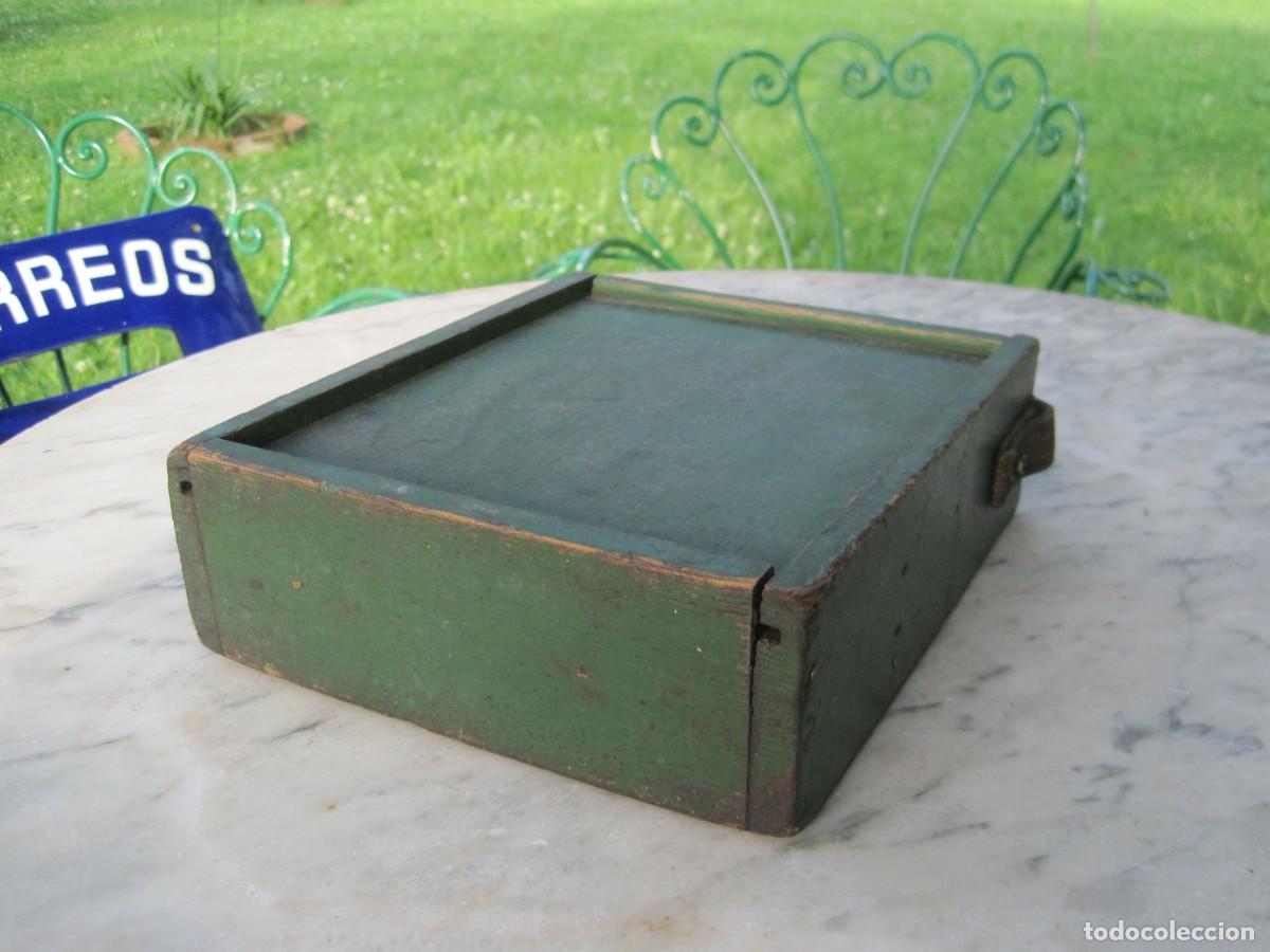 Antig&uuml;edades: CAJA DE MADERA CON COMPARTIMENTOS - CON ASA - HERRAMIENTAS - OFICIO - Foto 11