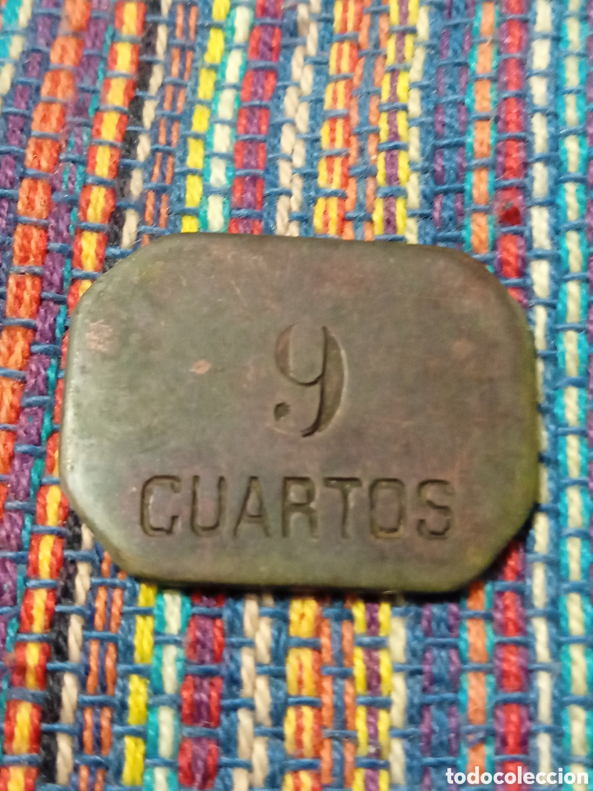 Antig&uuml;edades: PESA VALOR 9 CUARTOS PESO: 4 GRAMOS - Foto 1
