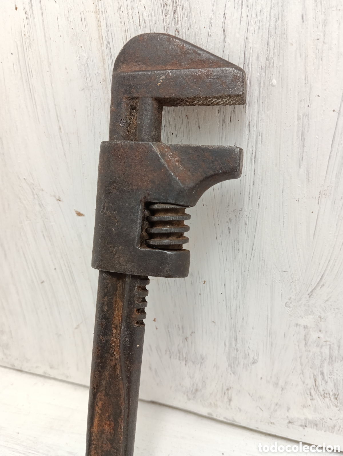 Antig&uuml;edades: ANTIGUA LLAVE INGLESA AJUSTABLE TUERCAS. HERRAMIENTAS. - Foto 7