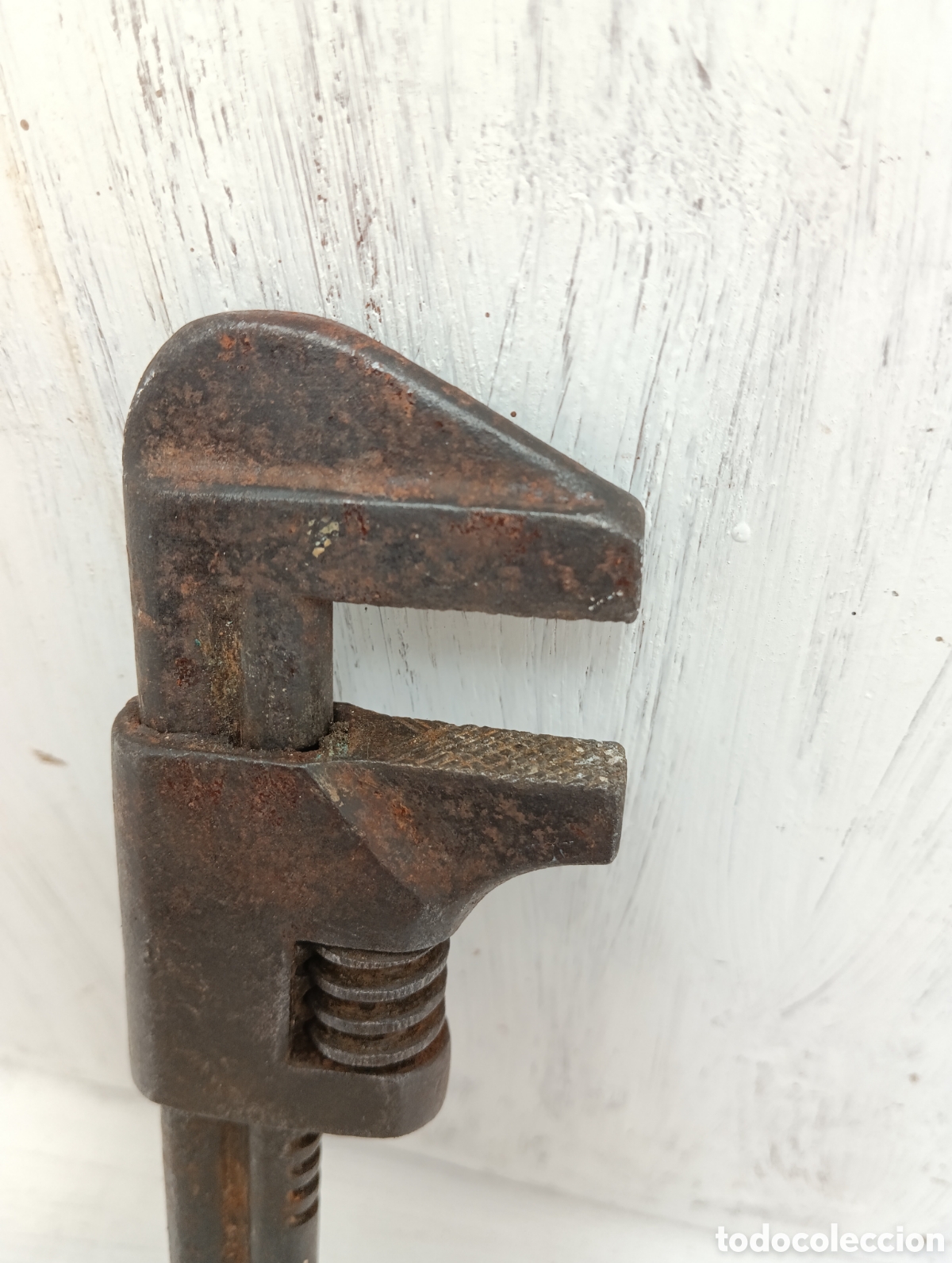 Antig&uuml;edades: ANTIGUA LLAVE INGLESA AJUSTABLE TUERCAS. HERRAMIENTAS. - Foto 8