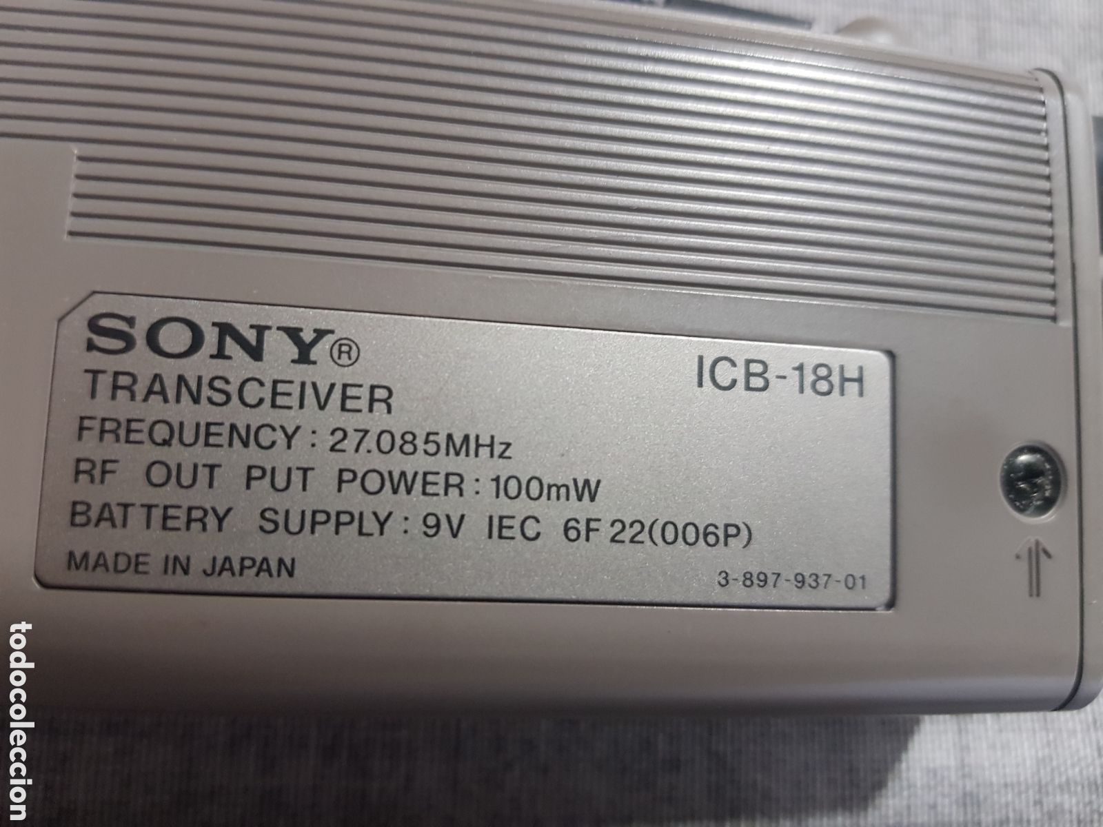 Antig&uuml;edades: SONY ICB-18H TRANSCEIVER TRANSCEPTOR WALKIE TALKIE - Foto 10