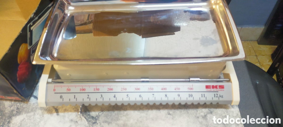Antig&uuml;edades: B&aacute;scula cocina EKS 12,50 kg - Foto 3