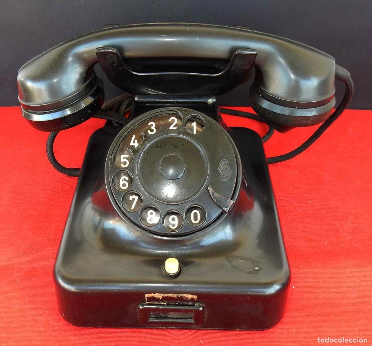Tel&eacute;fonos: Tel&eacute;fono antiguo de baquelita - Foto 1