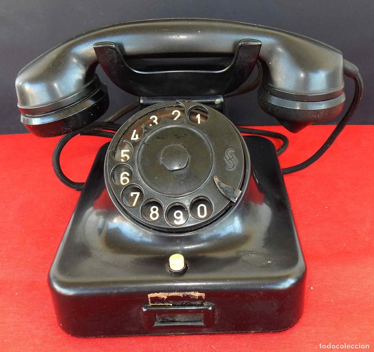 Tel&eacute;fonos: Tel&eacute;fono antiguo de baquelita - Foto 2