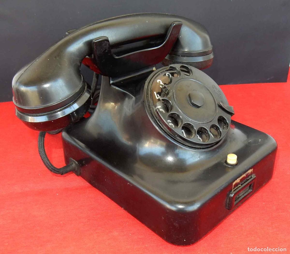 Tel&eacute;fonos: Tel&eacute;fono antiguo de baquelita - Foto 3