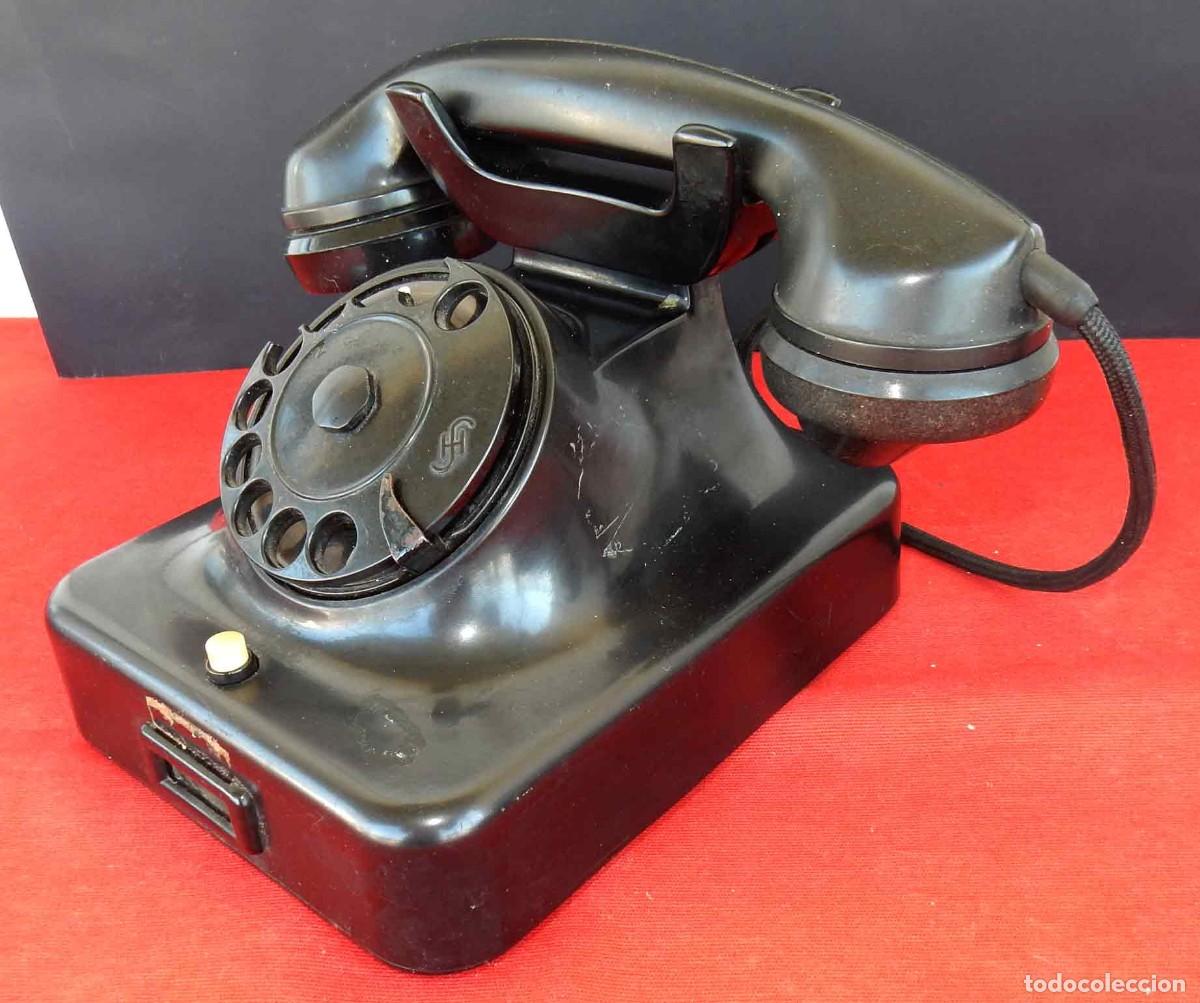 Tel&eacute;fonos: Tel&eacute;fono antiguo de baquelita - Foto 4