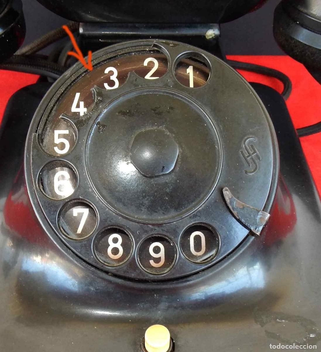 Tel&eacute;fonos: Tel&eacute;fono antiguo de baquelita - Foto 8