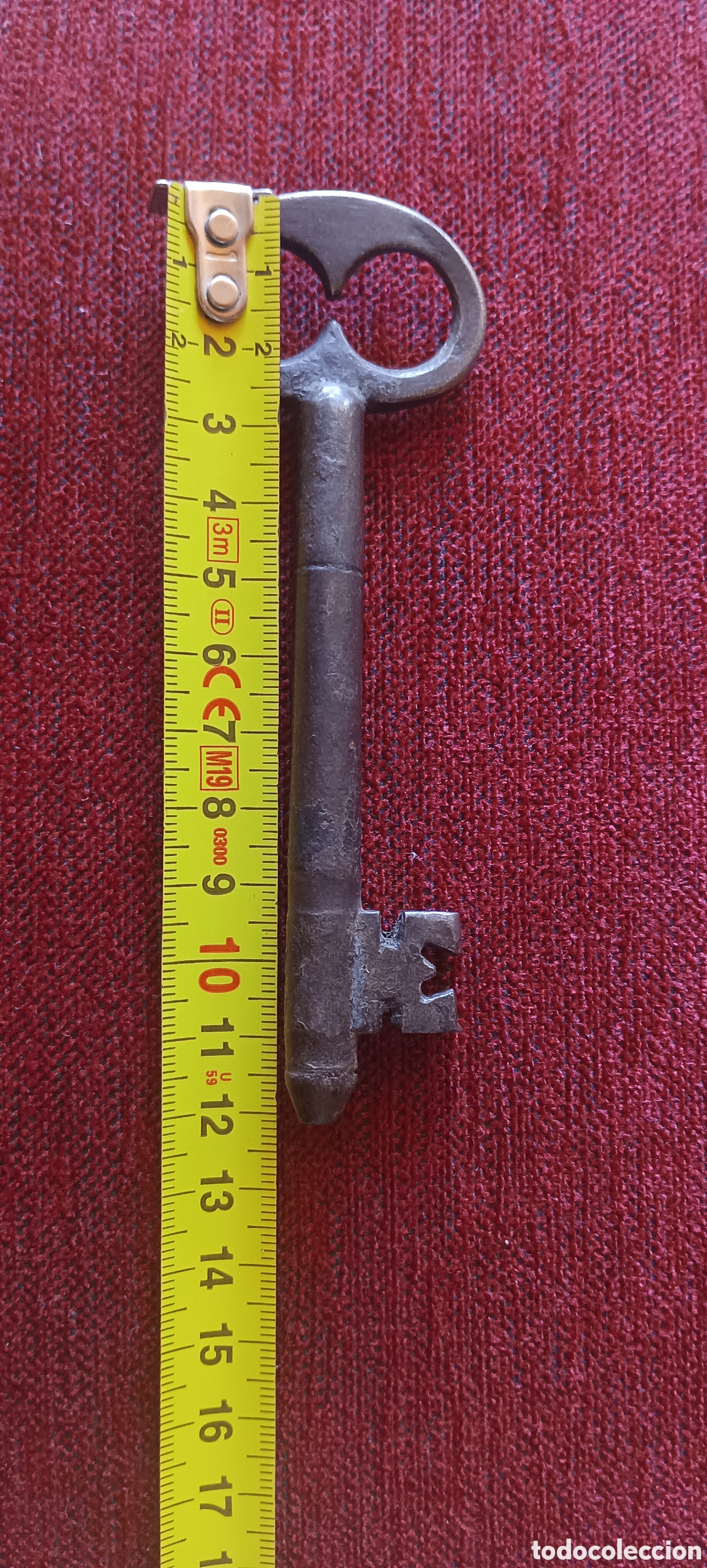 Antig&uuml;edades: ANTIGUA LLAVE DE HIERRO FORJADO. - Foto 5