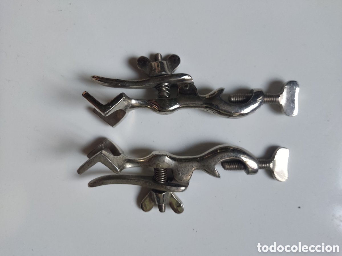 Antig&uuml;edades: DOS PINZAS DE LABORATORIO ANTIGUAS - Foto 4
