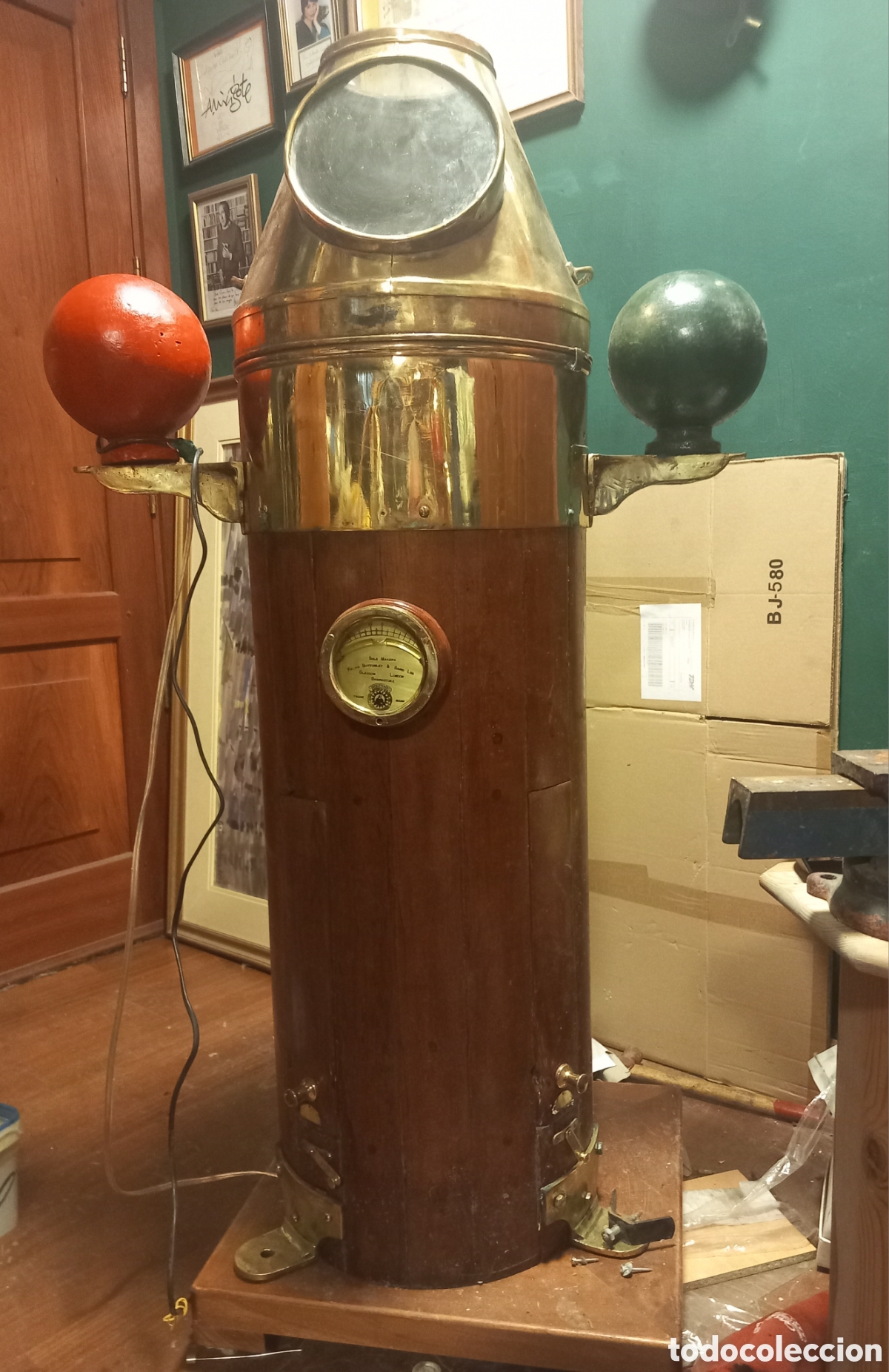 Antig&uuml;edades: Bitacora a&ntilde;os 40 totalmente original de museo - Foto 2