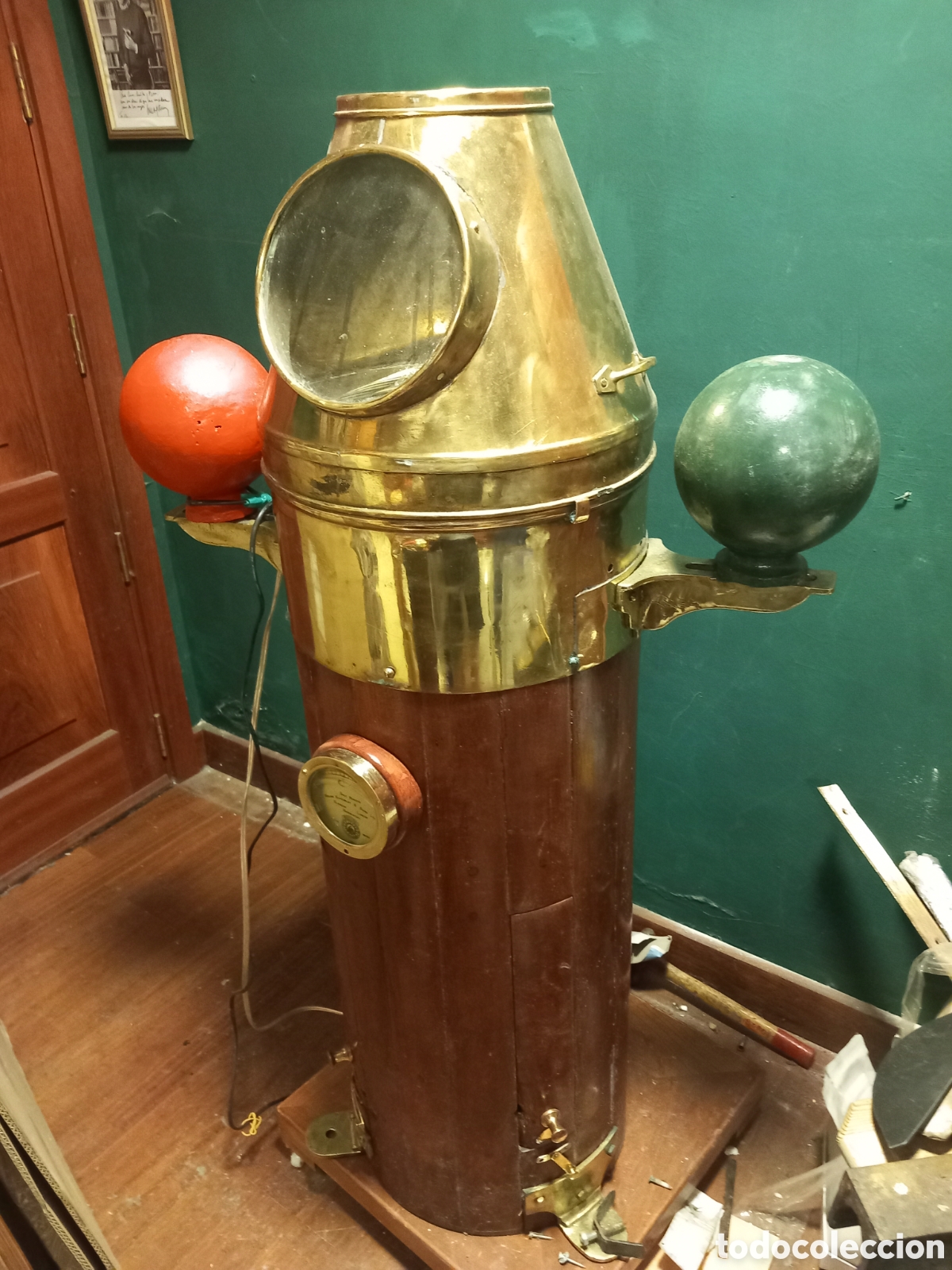 Antig&uuml;edades: Bitacora a&ntilde;os 40 totalmente original de museo - Foto 3