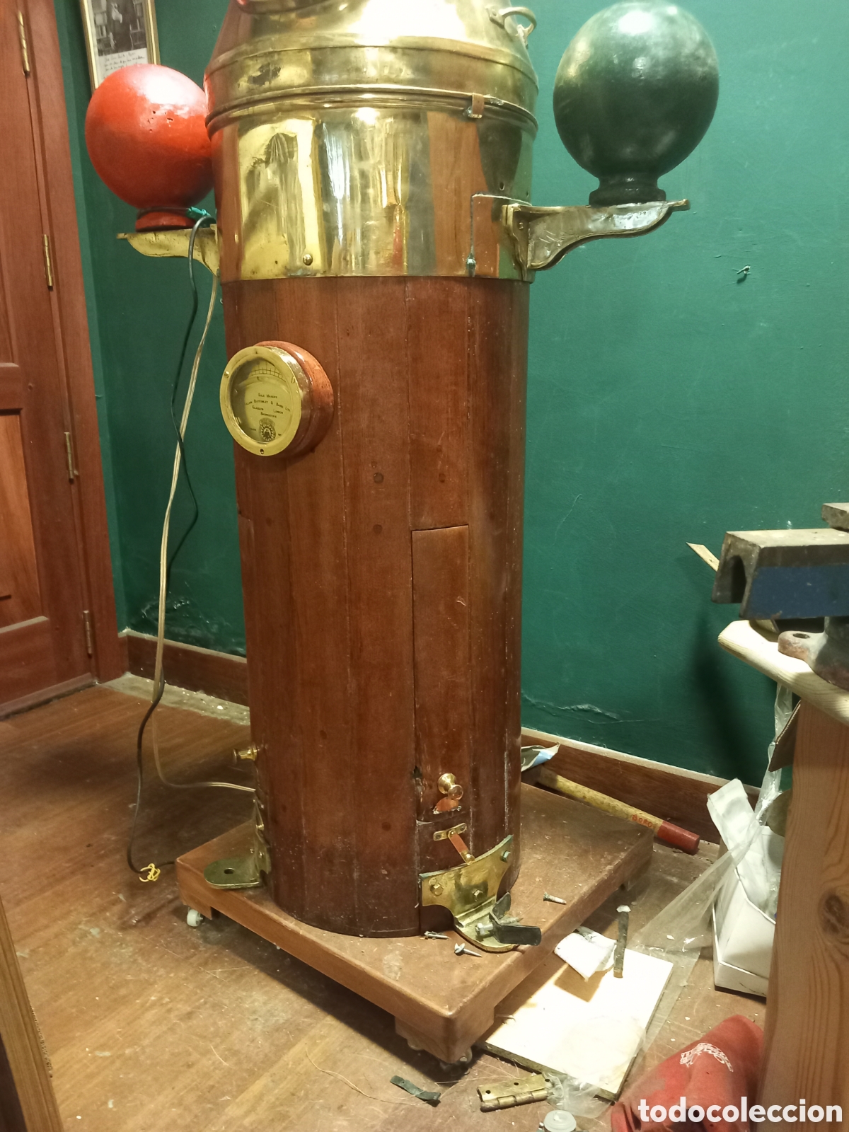 Antig&uuml;edades: Bitacora a&ntilde;os 40 totalmente original de museo - Foto 6