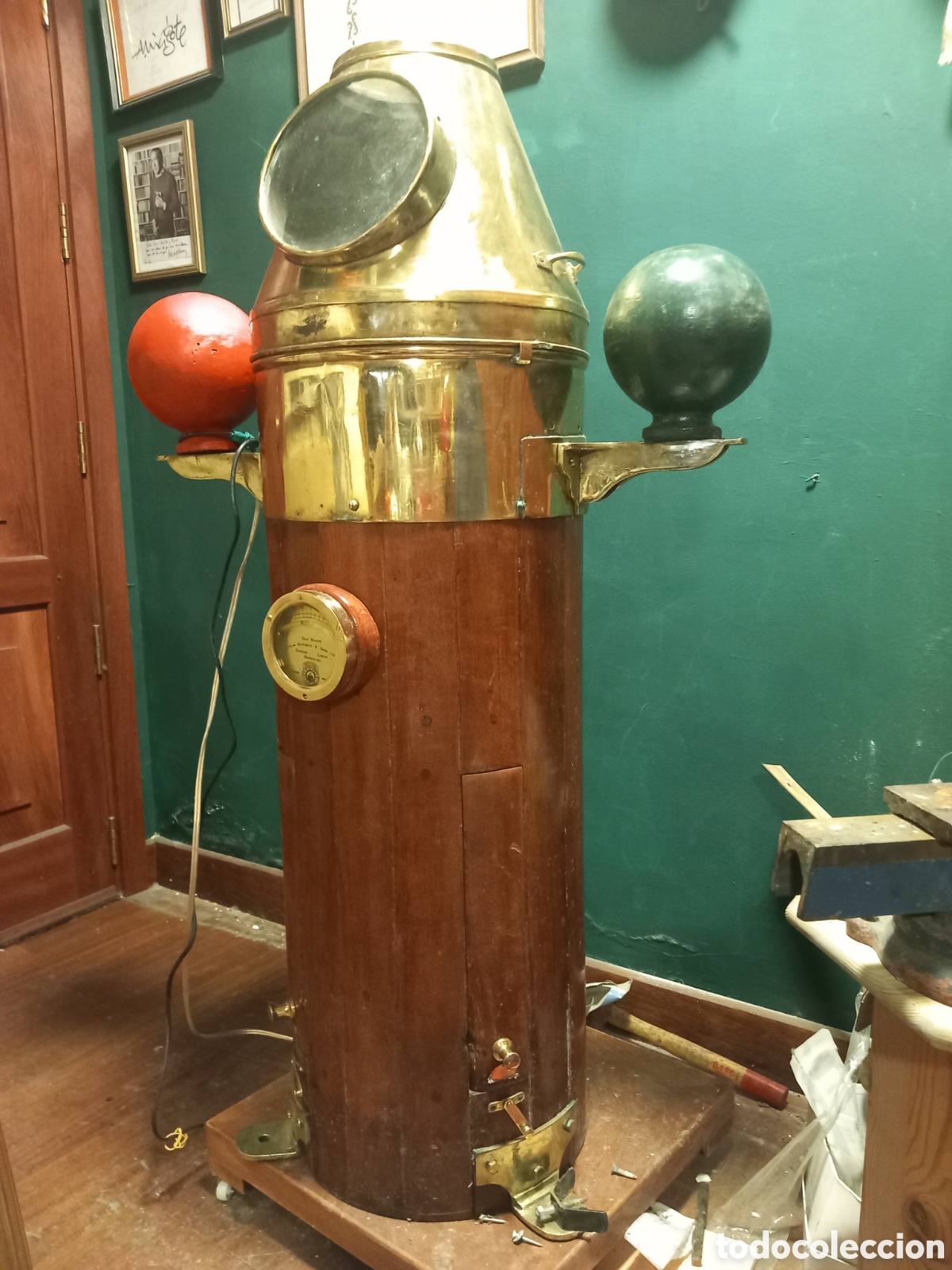 Antig&uuml;edades: Bitacora a&ntilde;os 40 totalmente original de museo - Foto 7