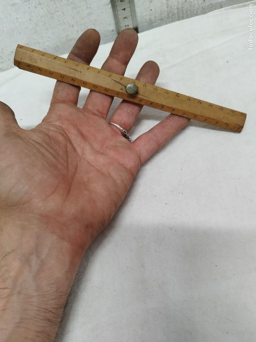 Antig&uuml;edades: Antigua regla de 20 cent&iacute;metros. - Foto 1