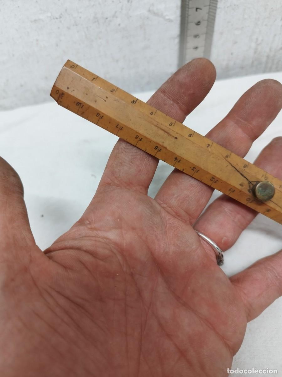 Antig&uuml;edades: Antigua regla de 20 cent&iacute;metros. - Foto 2