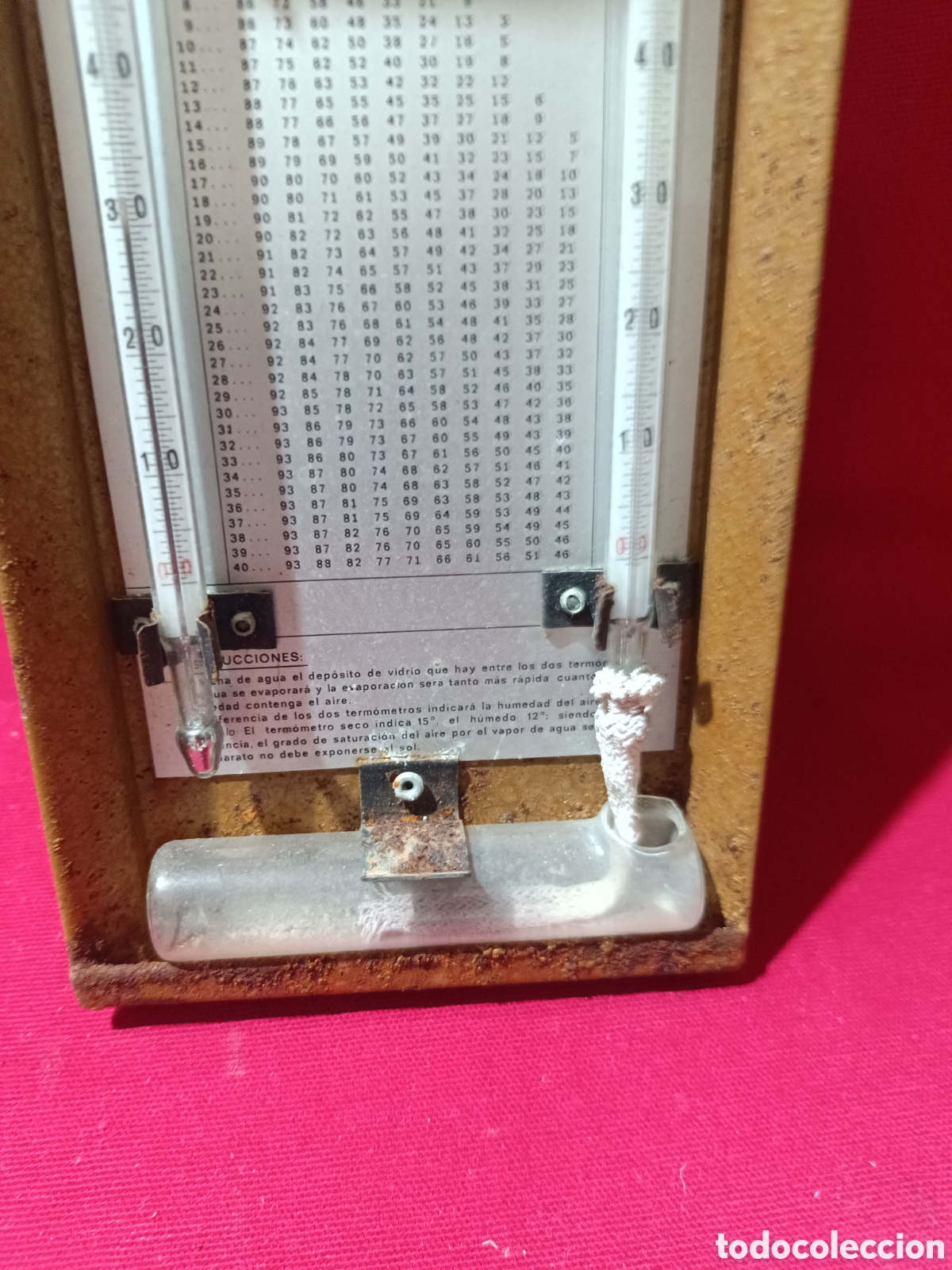 Antig&uuml;edades: Tabla calculadora para el aparato psicr&oacute;metro - Foto 2