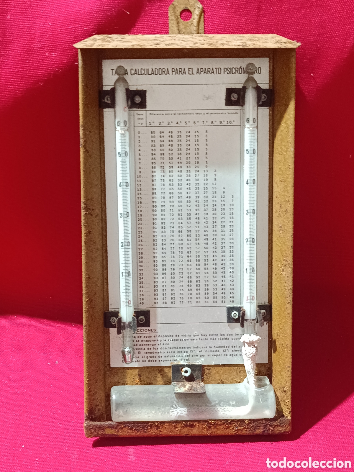 Antig&uuml;edades: Tabla calculadora para el aparato psicr&oacute;metro - Foto 1