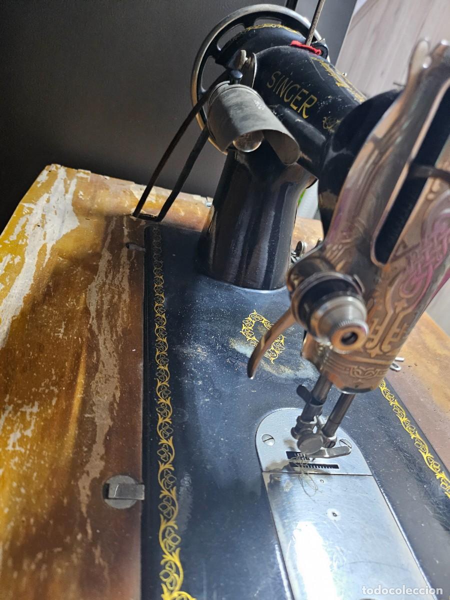 Antig&uuml;edades: M&aacute;quina de coser Singer - Foto 5