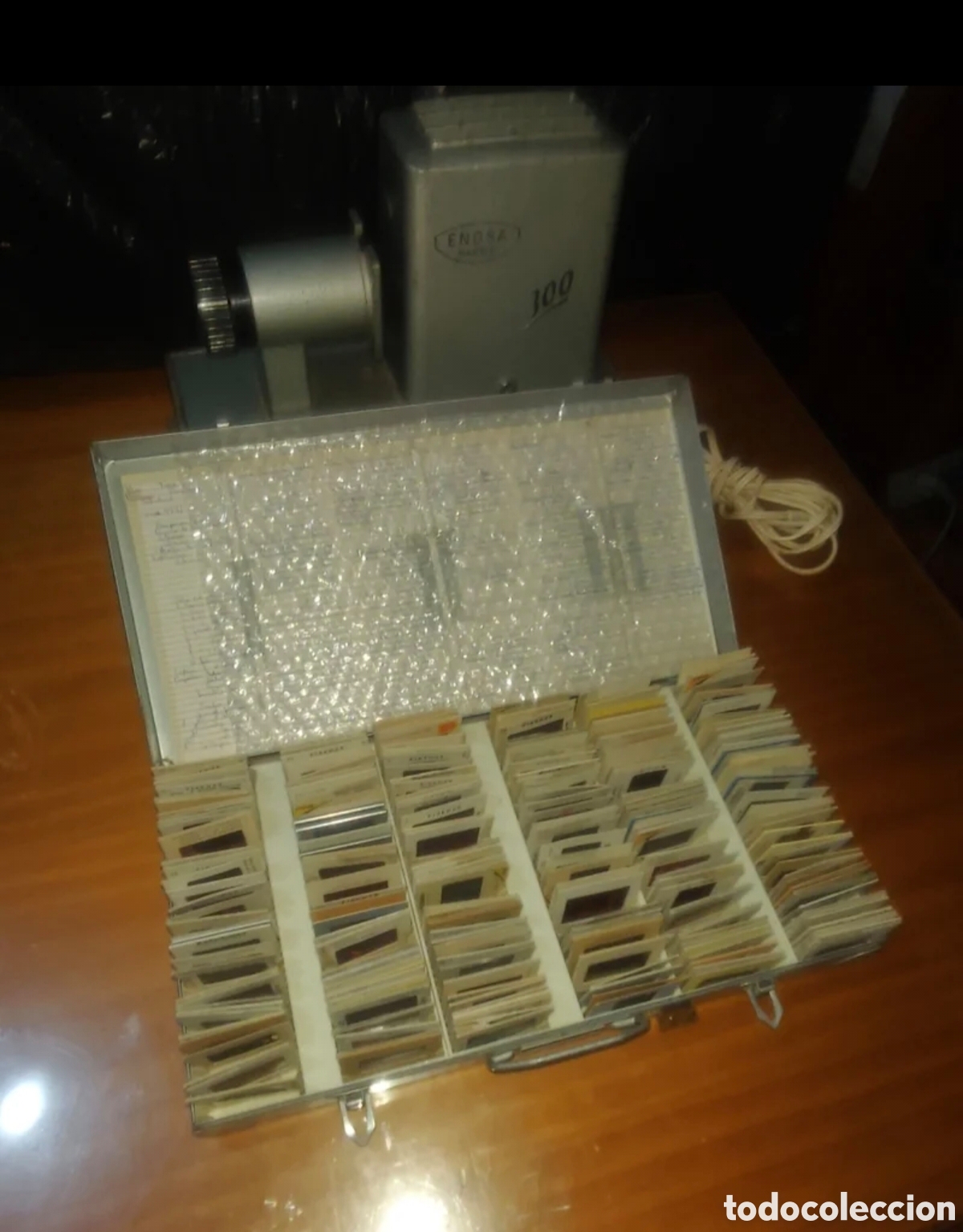 Antig&uuml;edades: Antiguo Proyector Enosa + Diapositivas. - Foto 8