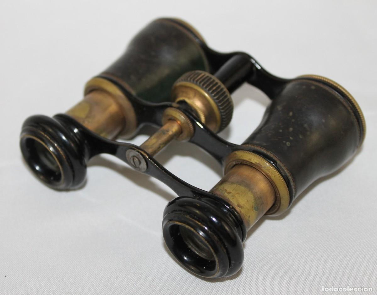 Antig&uuml;edades: Binoculares antiguos en su funda original - Foto 5