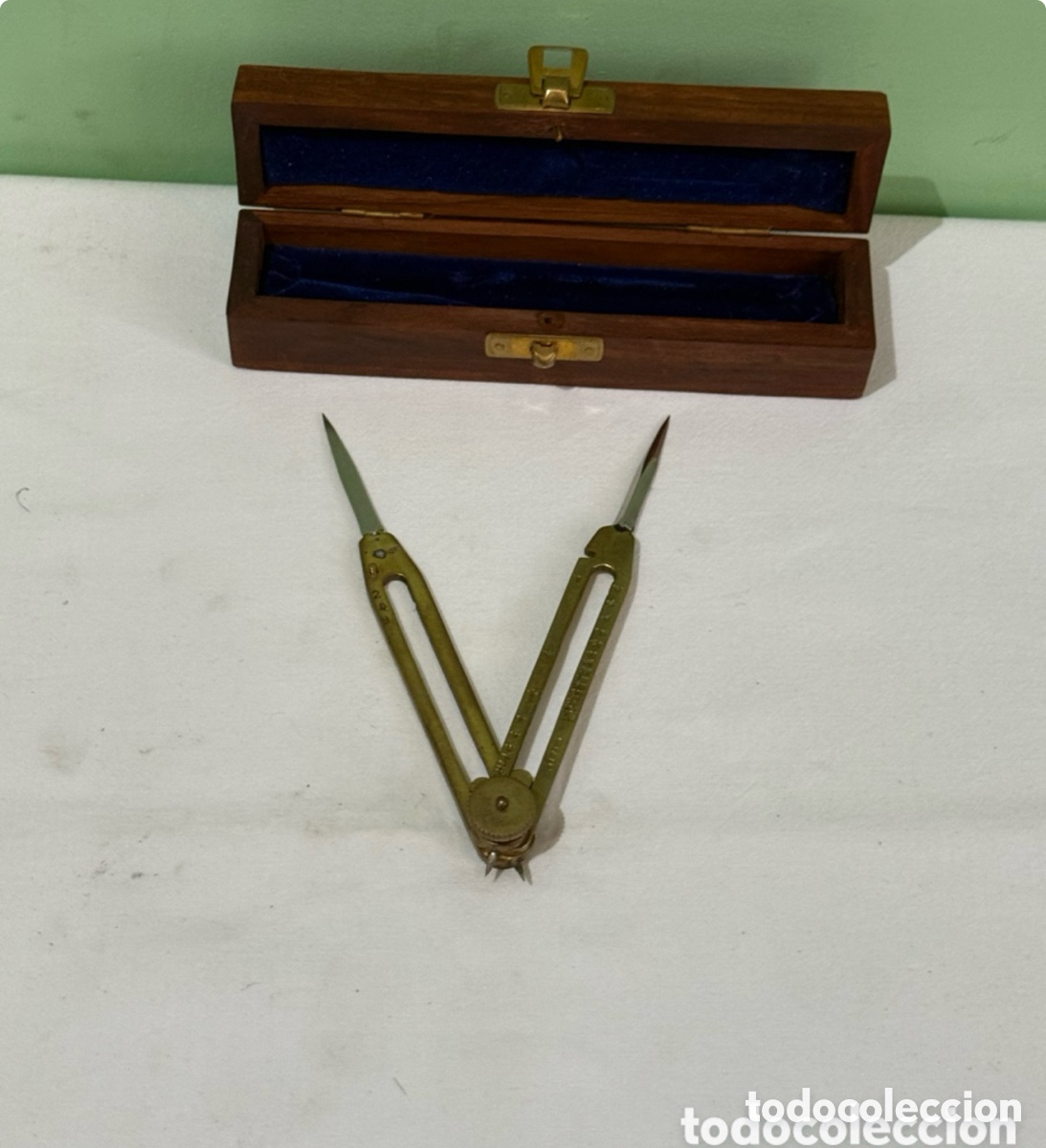 antiguo compás proporcional marca profesional c - Compra venta en ...