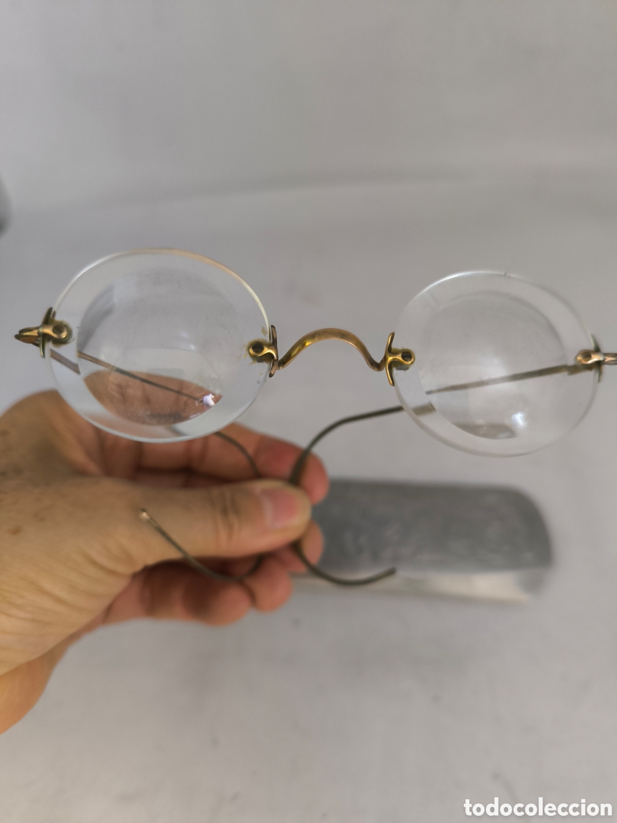 Antig&uuml;edades: Gafas antiguas tipo Quevedo - Foto 3