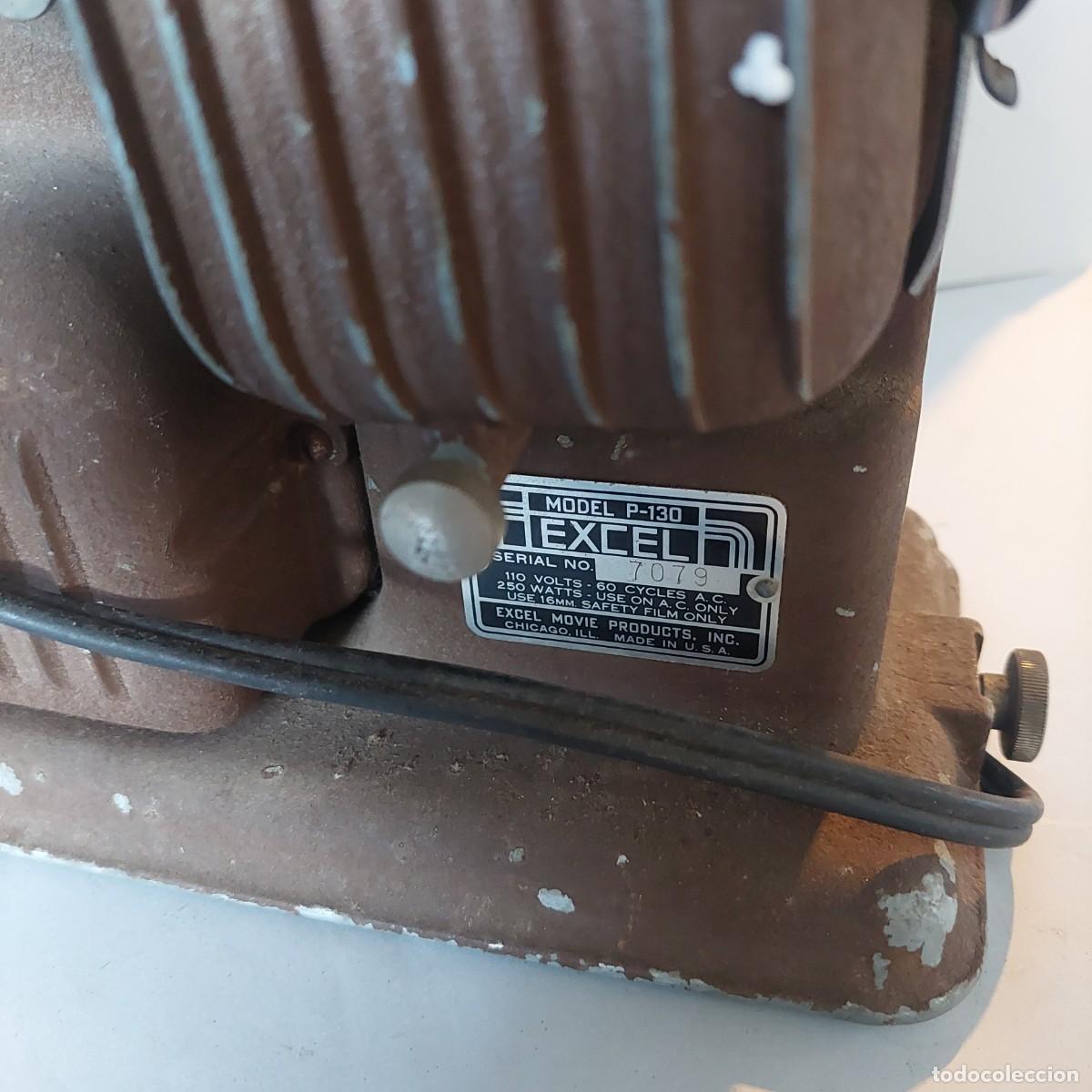 Antig&uuml;edades: Antiguo proyector de cine americano Excel mod P-130 de 16mm&ntilde; - Foto 2