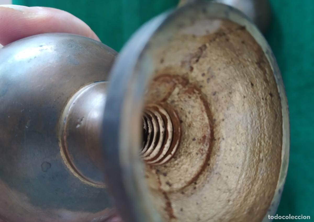 Antig&uuml;edades: SEIS POMOS ANTIGUOS BRONCE LATON. - Foto 7